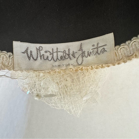 Whittaker & Javits Veil Tulle Sequin VINTAGE Hat B#27 - Picture 9 of 12